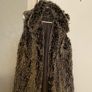 Ladies faux fur vest
